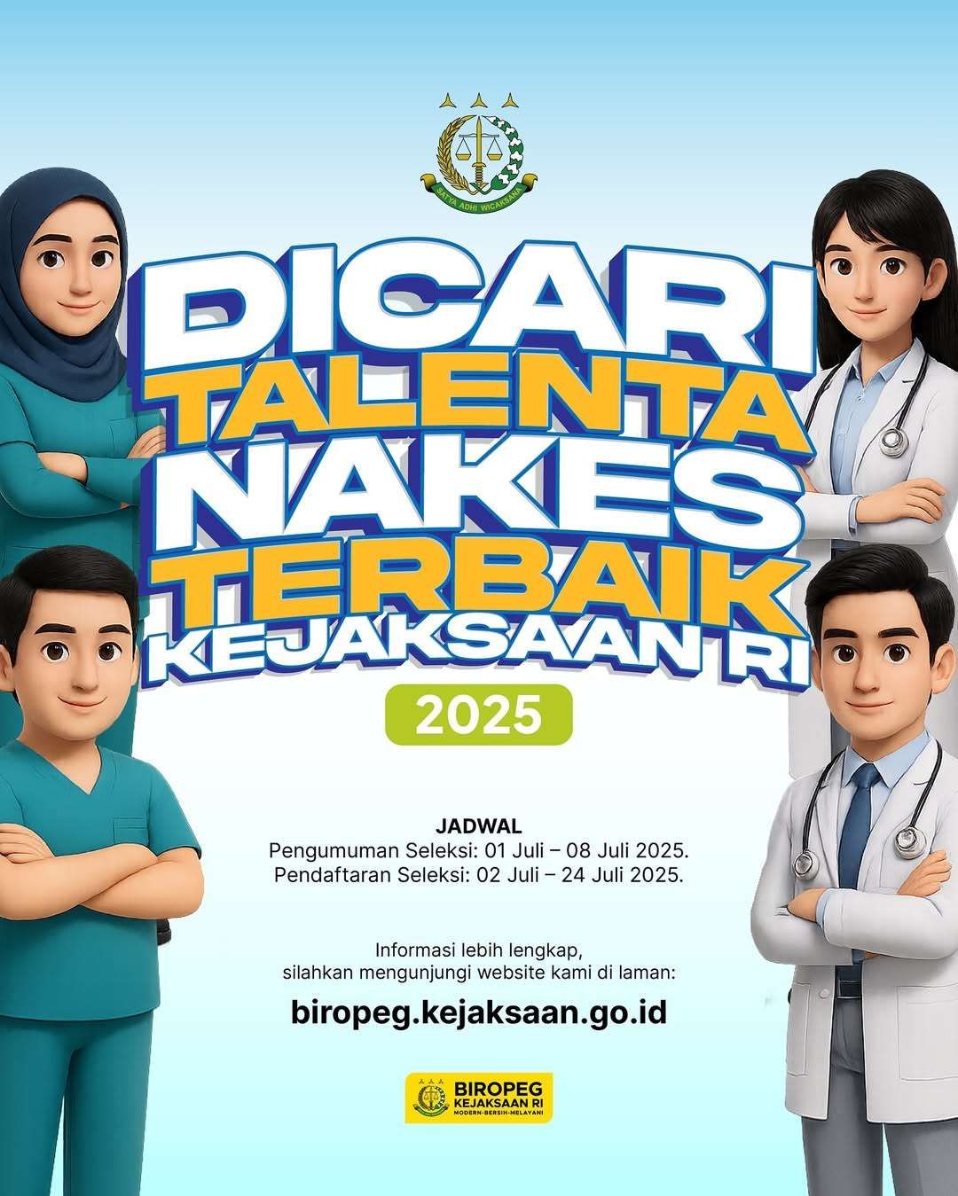 PPPK Nakes Kejaksaan RI 2025 Dibuka