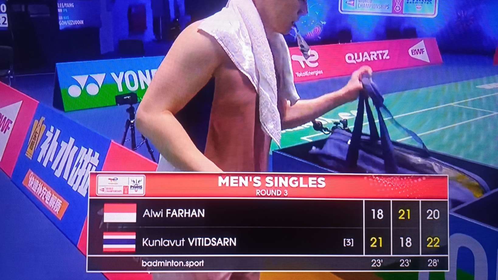 Alwi Farhan Menyerah di Rubber Game dari Vitidsarn
