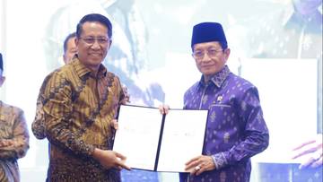 Menag dan Menkum Jalin Sinergi  Perkuat Layanan Publik