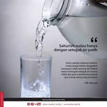 Sahurlah Walau Hanya Dengan Seteguk Air Putih