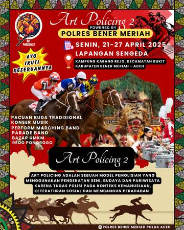 Art Policing 2, Polres Bener Meriah Gelar Pacuan Kuda 