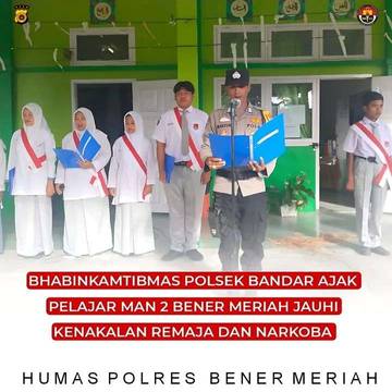 Pelajar Diminta Jauhi Narkoba dan Kenakalan Remaja 