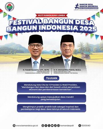 Kemendes Gelar Festival Bangun Desa 2025