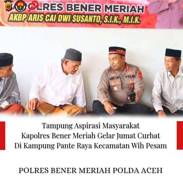 Kapolres Bener Meriah Serap Aspirasi Warga