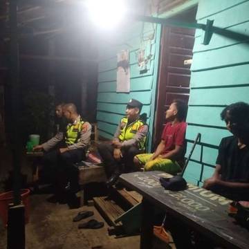 Polsek Pintu Rime Gayo Gelar Patroli Malam Rutin