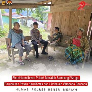 Polsek Mesidah Ajak Warga Jaga Kamtibmas