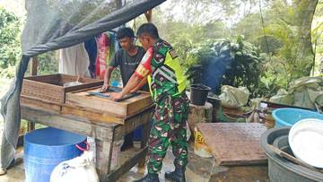 Babinsa Timang Gajah Motivasi Pelaku UMKM