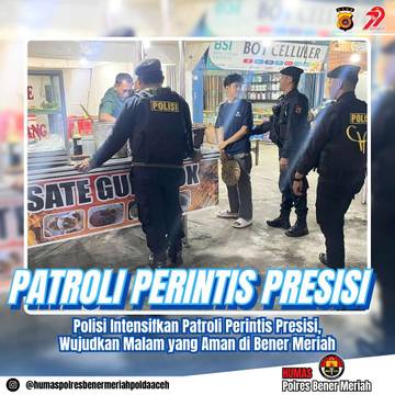 Polisi Intensifkan Patroli Perintis Presisi
