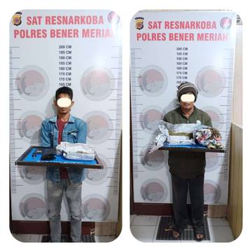 Polres Bener Meriah Ciduk Dua Pengedar Ganja