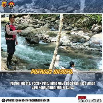Patroli Wisata Polsek Pintu Rime Gayo 