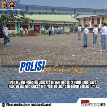 Polisi Ajak Siswa Tingkatkan Motivasi Belajar 