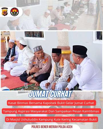Polres Bener Meriah Gelar Jum’at Curhat