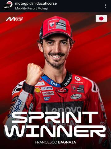 Hasil Sprint MotoGP Jepang 2025: Pecco is Back