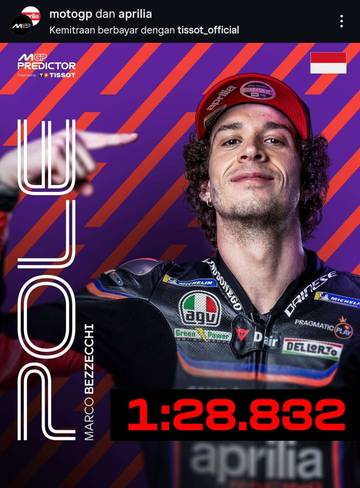 Kualifikasi MotoGP Indonesia 2025: Bezzecchi Pole Position 