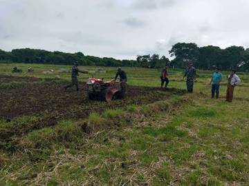 Satgas TMMD Bener Meriah Siapkan Lahan Ketahanan Pangan