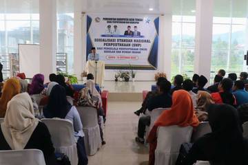 Wabup Muchsin Hasan Buka Sosialisasi SNP Perpustakaan   