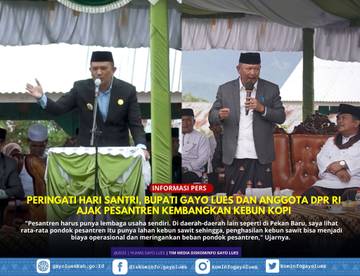 Pesantren di Gayo Lues Diajak Kembangkan Kebun Kopi 