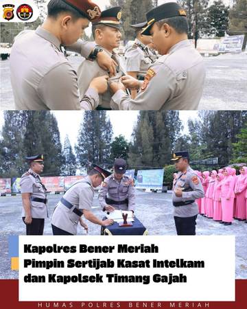 Sertijab Kasat Intelkam dan Kapolsek Timang Gajah
