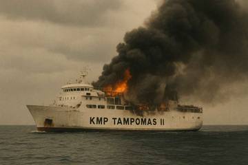 Tragedi Kapal Tampomas II: Api di Tengah Laut