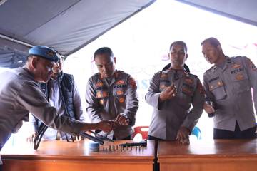 Polres Bener Meriah Amankan Dua Senjata Api Rakitan