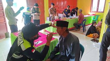 Polres Bener Meriah Bakti Kesehatan di  Timur Jaya