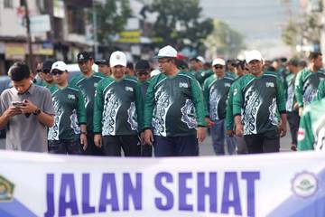 Jalan Santai Sehat dan Pengantaran Mahasiswa KKN 2026