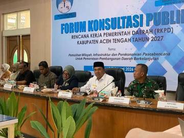 Ini Fokus Utama Pembangunan Aceh Tengah Pasca Bencana