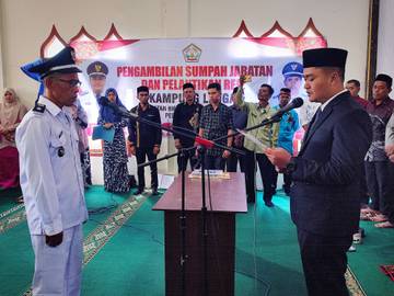 Zainuddin Resmi Jabat Reje Kampung Lenga