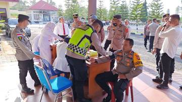 Polres Bener Meriah Gelar Pemeriksaan Kesehatan Personel 