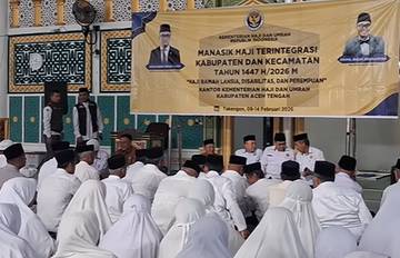 CJH Aceh Tengah Ikut Manasik Haji
