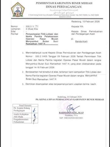 Sambut Ramadhan, Bener Meriah Gelar Pasar Murah
