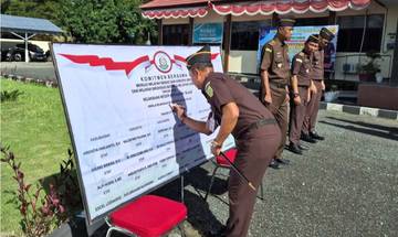  Kejari Talaud Canangkan ZI Menuju WBK dan WBBM