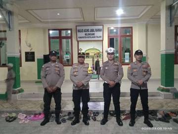 Bulan Ramadhan, Polsek Melonguane Patroli di Masjid Jabbal Rahmah