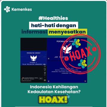 Narasi Kehilangan Kedaulatan Kesehatan Indonesia Adalah Hoaks