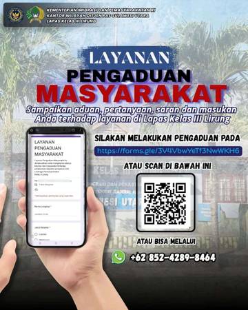 ​Lapas Lirung Luncurkan Layanan Pengaduan Masyarakat Digital ​