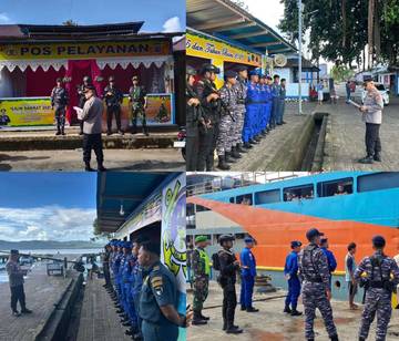 Kabagops Polres Talaud ​Cek Pos Operasi  Lilin Talaud ​