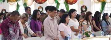 ​Bupati  Ibadah Natal di GERMITA Bukit Sinai Melonguane
