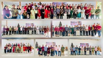 Alumni HIKMAT Rayakan Natal Bersama Bupati Talaud  ​