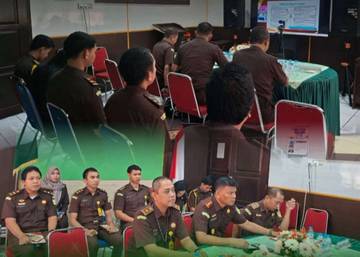 Kejari Talaud Ikuti Pengarahan Sosialisasi KUHP Baru