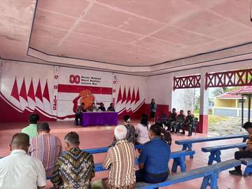 ​Danposad Miangas Kawal Musrenbang Guna Percepat Pembangunan Desa