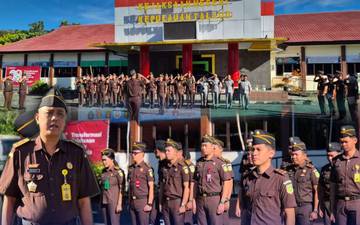 Kejari Kepulauan Talaud Gelar Apel Gabungan