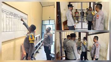​Wakapolres  Cek Ruang Tahanan Pastikan Keamanan Sesuai SOP