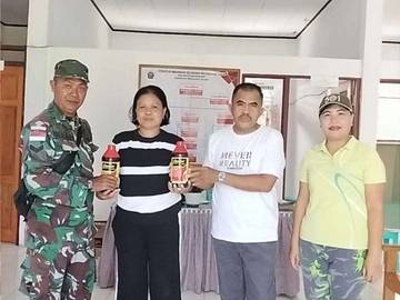 ​Sertu Herces Ladi Dampingi Petani Kelapa Melonguane Timur