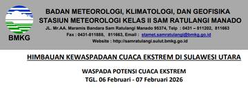 BMKG: Imbauan Kewaspadaan Cuaca Ekstreme 6-7 Februari 2026