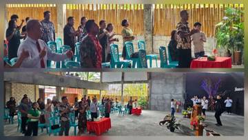 ​Minggu Kasih Kapolsek Melonguane di GSPDI Filadelfia 