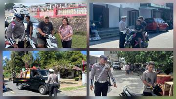 Satlantas Polres  Talaud Tindak Puluhan Pelanggar