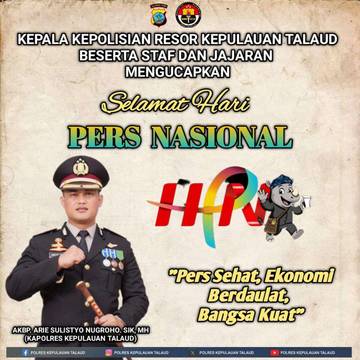 ​Kapolres Talaud Beri Apresiasi di Hari Pers Nasional