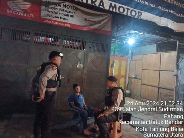 Cegah Balap Liar Polres Tanjungbalai Patroli Keliling