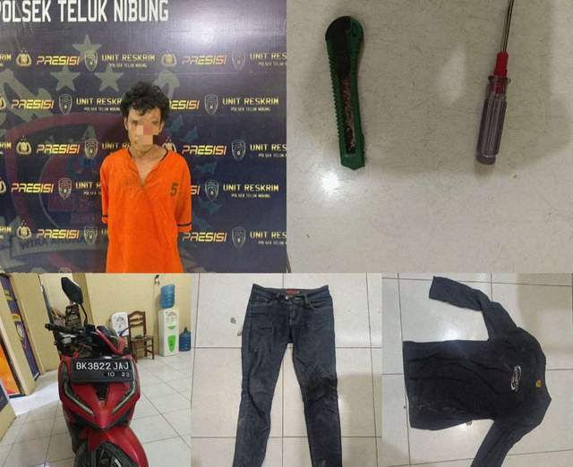 Polsek Teluk Nibung Tangkap Pencuri Sepeda Motor