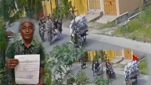 Sejumlah Pria Mencuri Ikan Menggunakan Betor